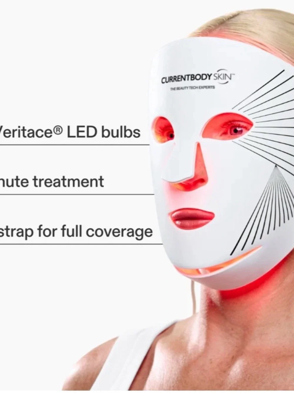 CurrentBody Skin LED Red Light Therapy Face Mask: Series 2